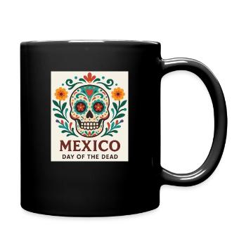 Mexiko - Tasse einfarbig - Schwarz - Rechts