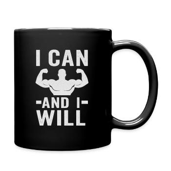 Conception de citations musculaires stimulantes - Mug uni - noir - Droite