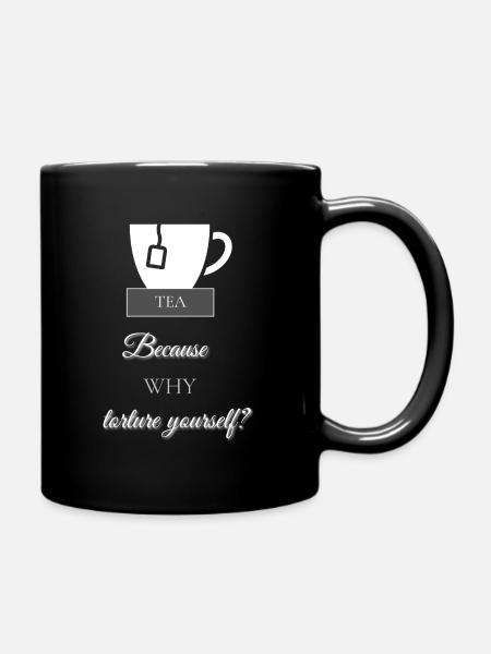 RIFFIC DE THÉ (Blanc + Gris) - Mug uni - noir