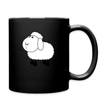 sheep130 - Tasse einfarbig - Schwarz - Rechts