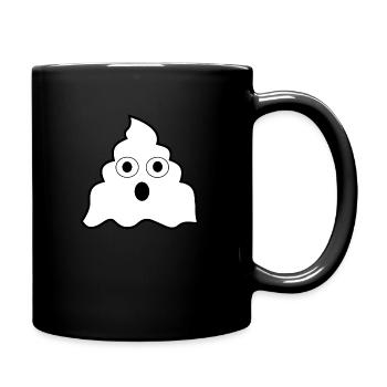 Drôle de merde fantôme - Mug uni - noir - Droite