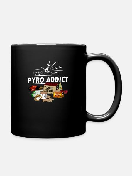 Silvester Pyro Addict - Tasse einfarbig - Schwarz