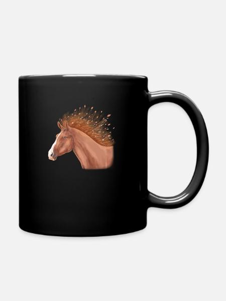 Erstaunliche Pferde - Tasse einfarbig - Schwarz