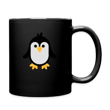 Pinguin - Tasse einfarbig - Schwarz - Rechts
