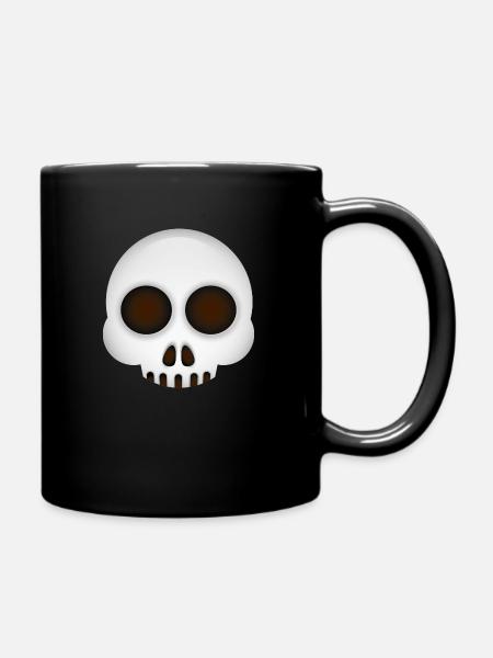 Smiley Skull - Tasse einfarbig - Schwarz