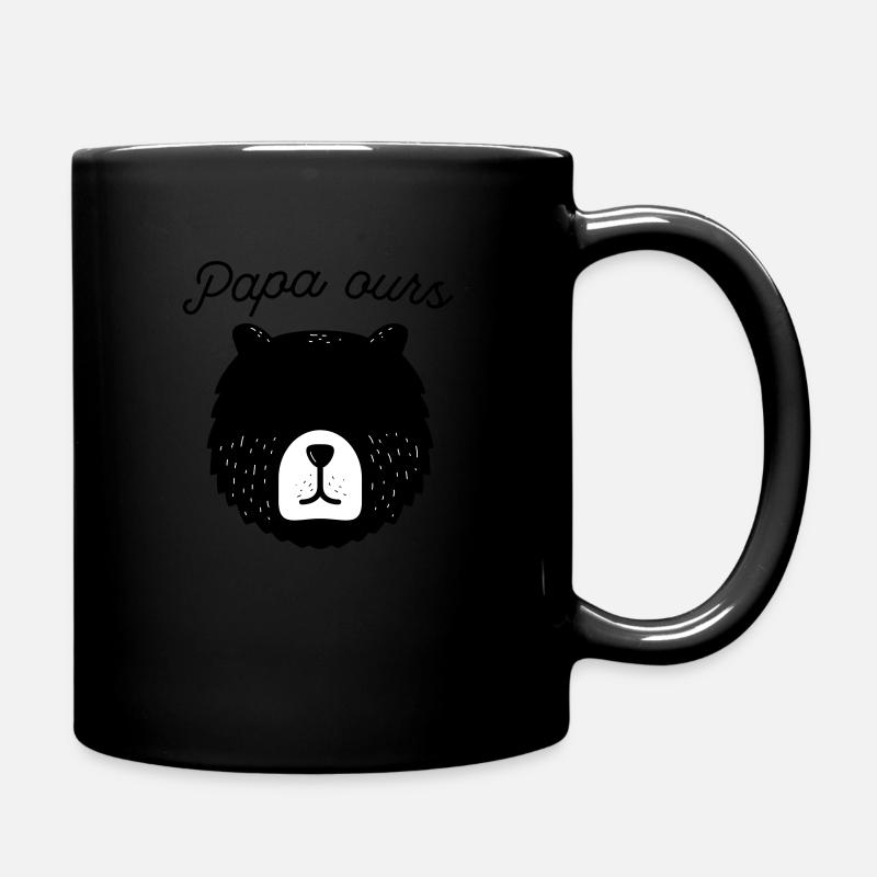 Papa ours - Mug uni - noir