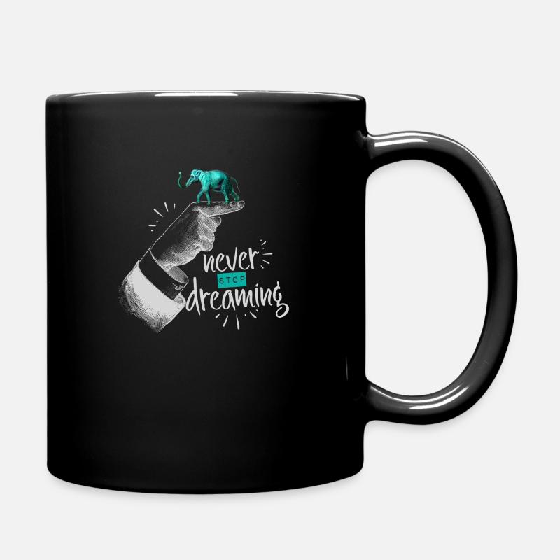 Motivation Mindset Positiv Freiheit Traum - Tasse einfarbig - Schwarz