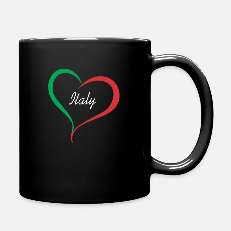 ITALIEN HERZ - Tasse einfarbig - Schwarz