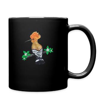 Hop oiseau - Mug uni - noir - Droite