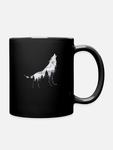 Protection de la faune sauvage du loup - Mug uni - noir
