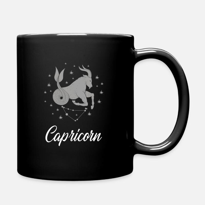 Sternzeichen Sternzeichen Steinbock - Tasse einfarbig - Schwarz