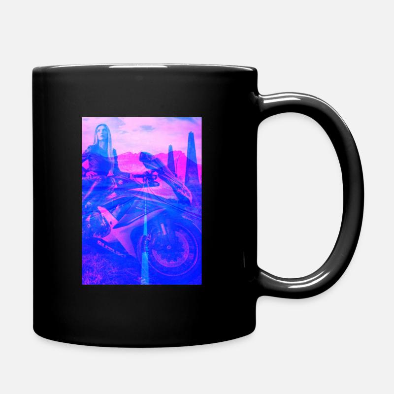 Biker Girl - Tasse einfarbig - Schwarz
