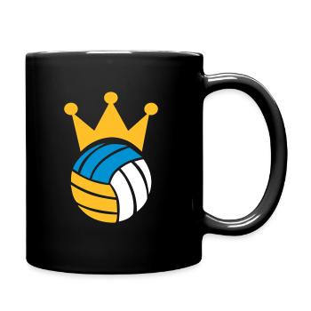Beachvolleyball - Tasse einfarbig - Schwarz - Rechts