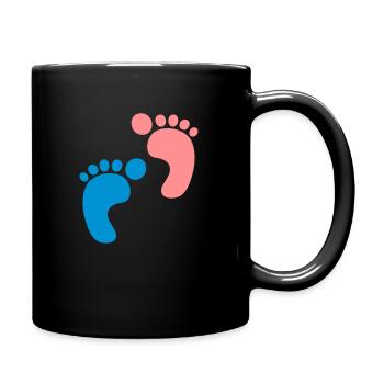 Baby - Birth - Boy - Girl - Full Colour Mug - black - Right