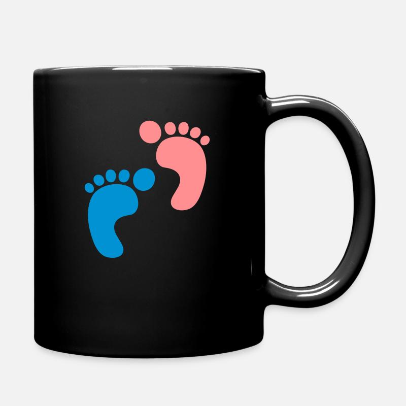 Baby - Geburt - Junge - Mädchen - Tasse einfarbig - Schwarz