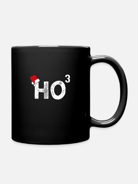HoHoHo (ch) 3 en blanc - Mug uni - noir