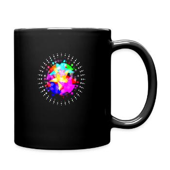 Colorful Stars -Colorful Stars - Full Colour Mug - black - Right