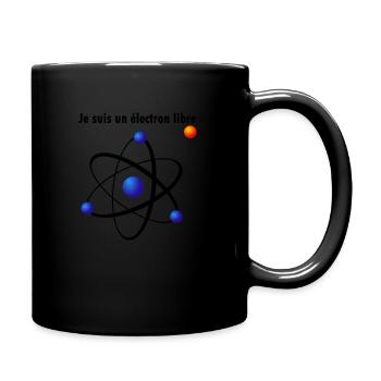 Electron libre style NASA - Mug uni - noir - Droite