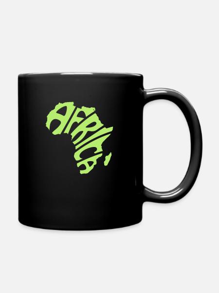 Africa continent - Full Colour Mug - black