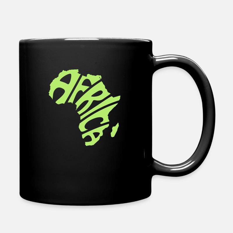 Africa continent - Full Colour Mug - black