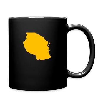 Tanzania yellow - Full Colour Mug - black - Right