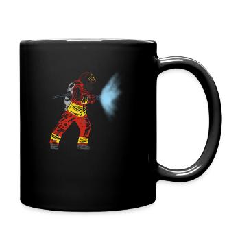 Pompiers volontaires - Mug uni - noir - Droite