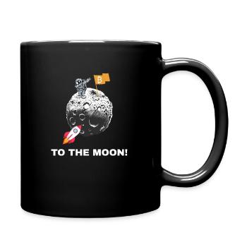To the Moon Bitcoin astronaut börse kryptomon - Mug uni - noir - Droite