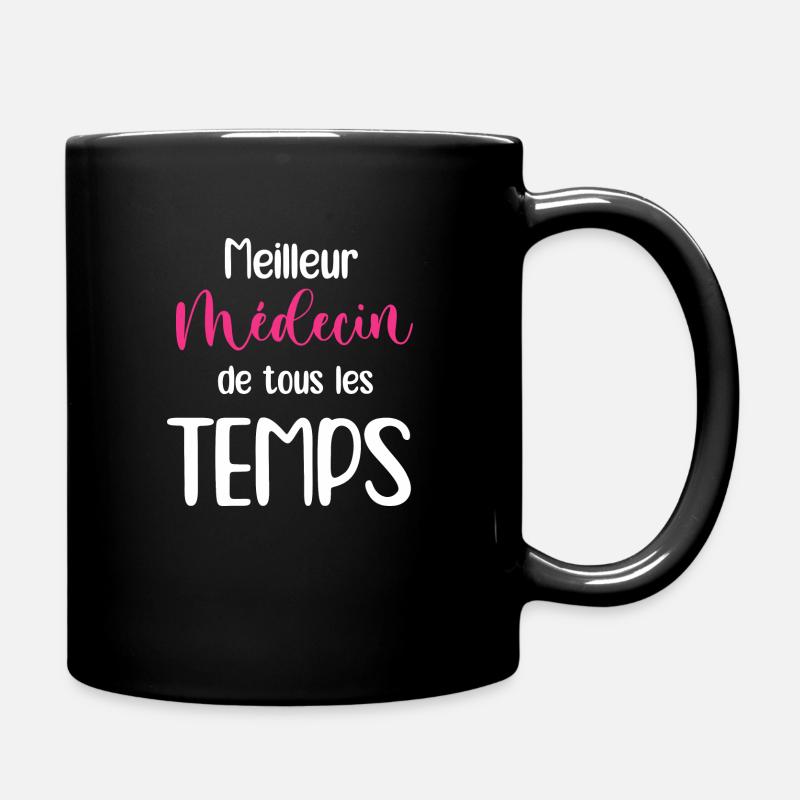 Bester Arzt aller Zeiten - Tasse einfarbig - Schwarz