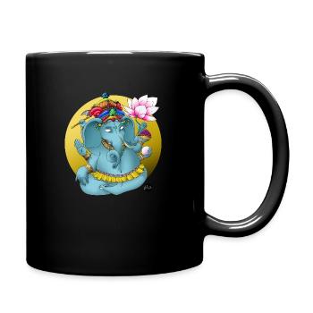 Blue Ganesh Yoga - Mug uni - noir - Droite