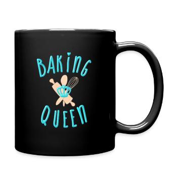 "Baking Queen" customizable - Full Colour Mug - black - Right