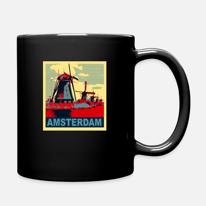 Amsterdam - Mug uni - noir
