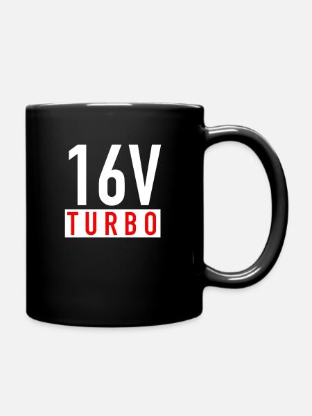 16V Turbo - Mug uni - noir
