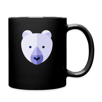 Ours polaire - Mug uni - noir - Droite
