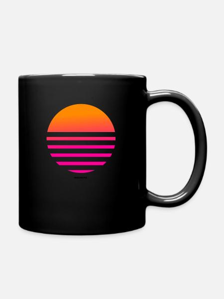 sonne - modern art - Tasse einfarbig - Schwarz