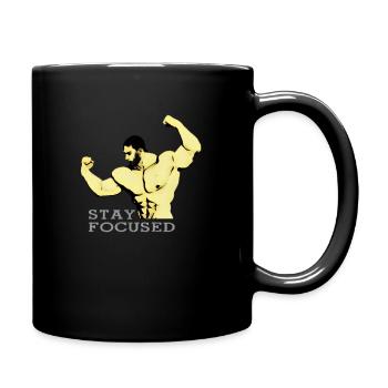 Gym - Tasse einfarbig - Schwarz - Rechts