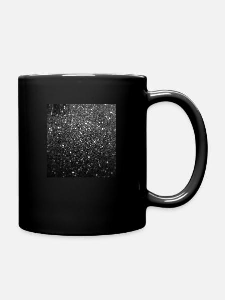 Paillettes noires étincelantes - Mug uni - noir