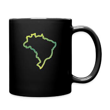 Brasil Map 3 - Full Colour Mug - black - Right