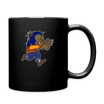 Michael Werewolf Halloween Thriller Night - Full Colour Mug - black - Right
