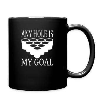 Beer Pong Bier - Tasse einfarbig - Schwarz - Rechts