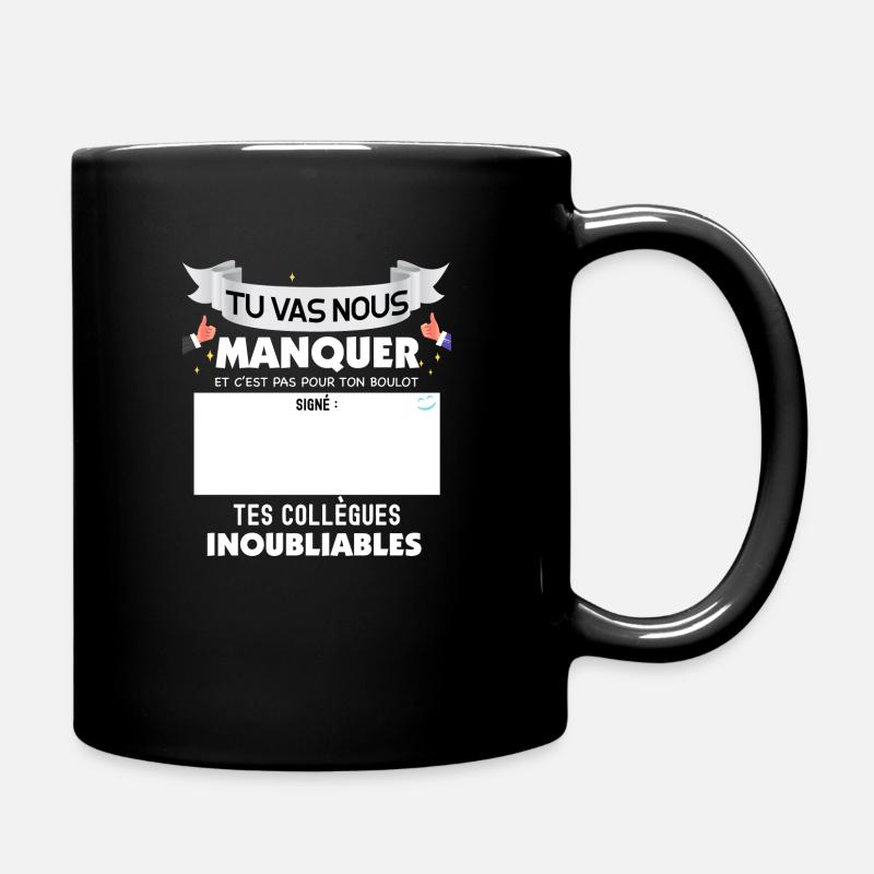 Départ en retraite cadeau pour mon collègue - Mug uni - noir