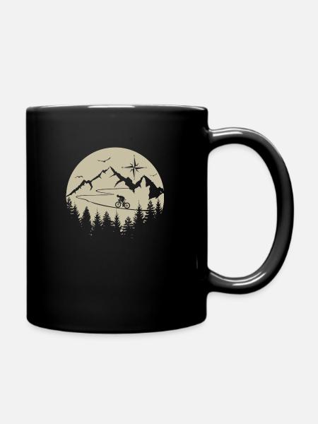 Vélo de route Montagnes Gravel Bike Bike Cadeau - Mug uni - noir