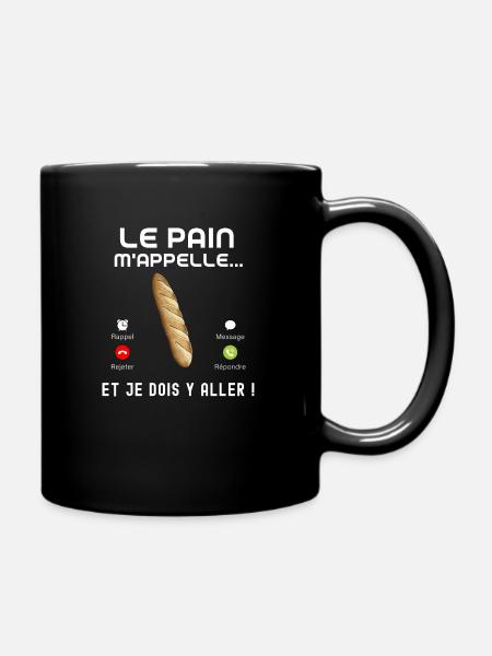 Boulanger humour pain métier boulangerie - Mug uni - noir