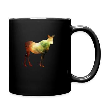 Moose Space Stars - Full Colour Mug - black - Right