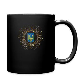 ukraine - Tasse einfarbig - Schwarz - Rechts