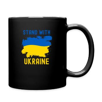 ukraine - Tasse einfarbig - Schwarz - Rechts