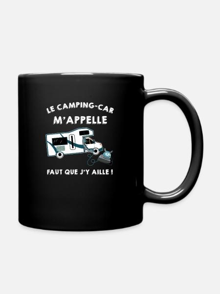 Camping-car. humour appel de camping-car - Mug uni - noir