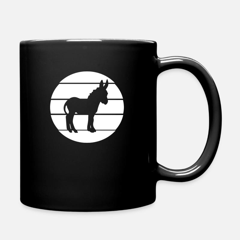 Donkey Esel - Tasse einfarbig - Schwarz
