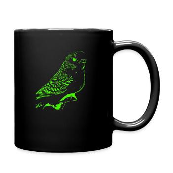 Perruche ondulée - Mug uni - noir - Droite