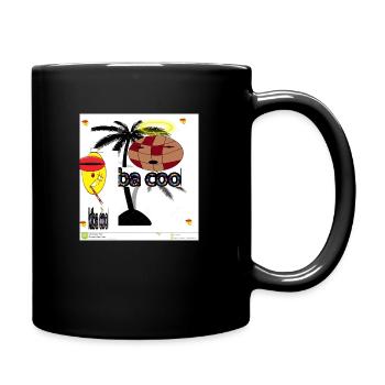 palmenengel basketball - Tasse einfarbig - Schwarz - Rechts