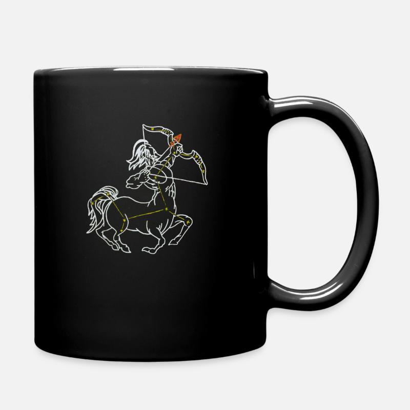 Schütze - Tasse einfarbig - Schwarz